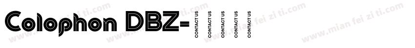 Colophon DBZ字体转换